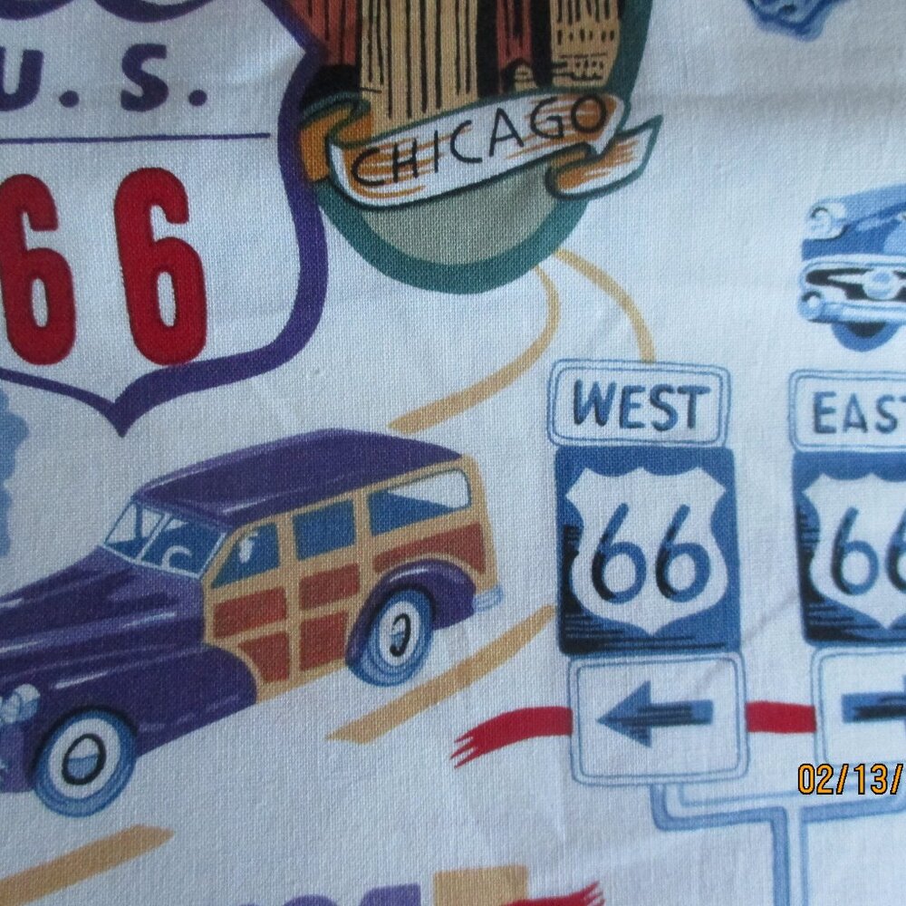 RT. 66 FABRIC BUNDLE-2 YDS. FABRIC-10 FAT QUARTERS-NEW